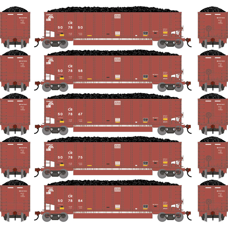 Athearn - HO ATH Bethgon Coalporter w/Coal Load, Primed For Grime CR #507850/507858/507867/507875/507884 (5) - 2900 Athearn - HO ATH Bethgon Coalporter w/Coal Load, Primed For Grime CR #507850/507858/507867/507875/507884 (5) - 2900
