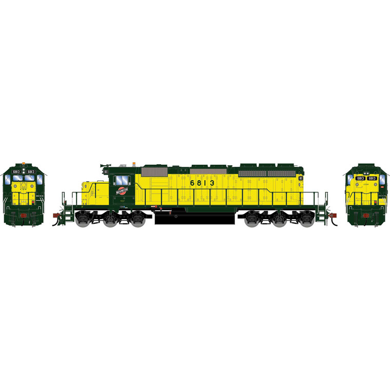 Athearn - HO ATH SD40-2 Locomotive, CNW #6813 - 2967