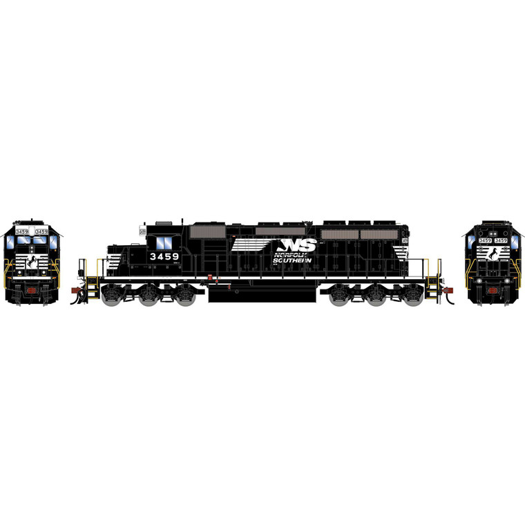 Athearn - HO ATH SD40-2 Locomotive w/DCC & Sound, NS 'Ex-BN 2010s' #3459 - 2982