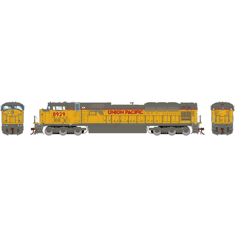 Athearn - HO GEN SD90MAC-H PH I Locomotive, UP #8929 - G2552