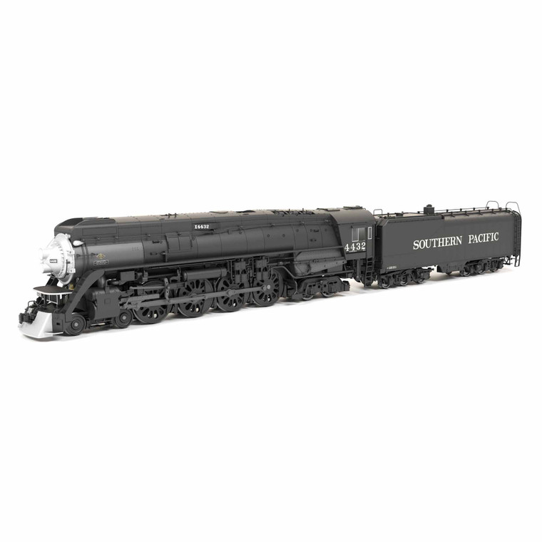 Broadway Limited Imports - HO Southern Pacific GS-4 4-8-4, #4445, Deskirted, Painted Black, No Trim on Pilot, Paragon4 Sound/DC/DCC, Smoke   - 9836