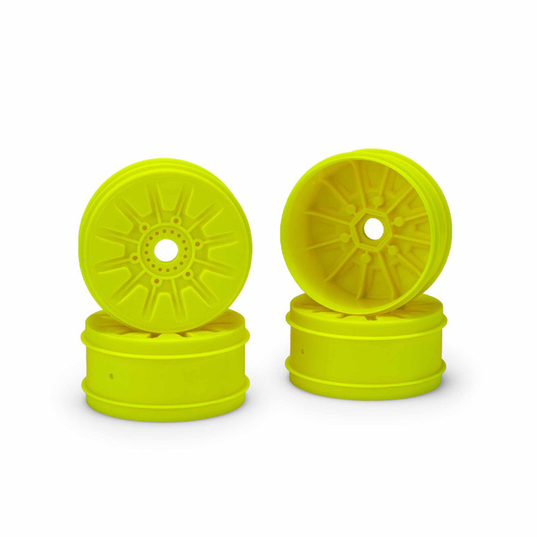 Jconcepts - Pioneer 1:8th Buggy Wheel, 83mm - Yellow, 4pc - 3445Y