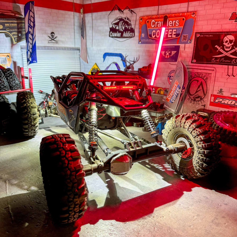 MyTrickRC - 120mm Single TrickWhip Light Pink 12V Bundle (includes MYK-SFRF & MYK-HBSC) - WHIP12P12