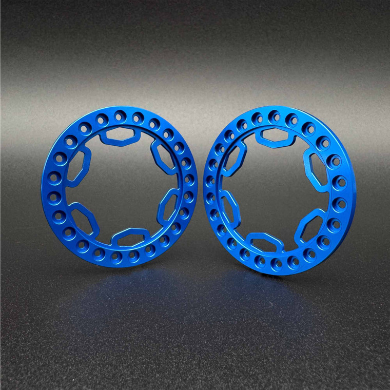 Reefs RC - REEFS 1.9 "TECTONIC" Beadlock Ring (Blue (2) - REEFS276