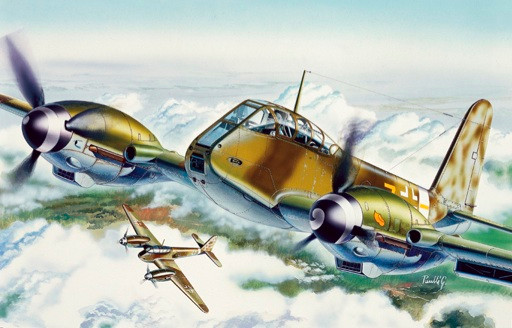 Italeri Model Kits - Me410 Hornisse Fighter 1:72 - 74