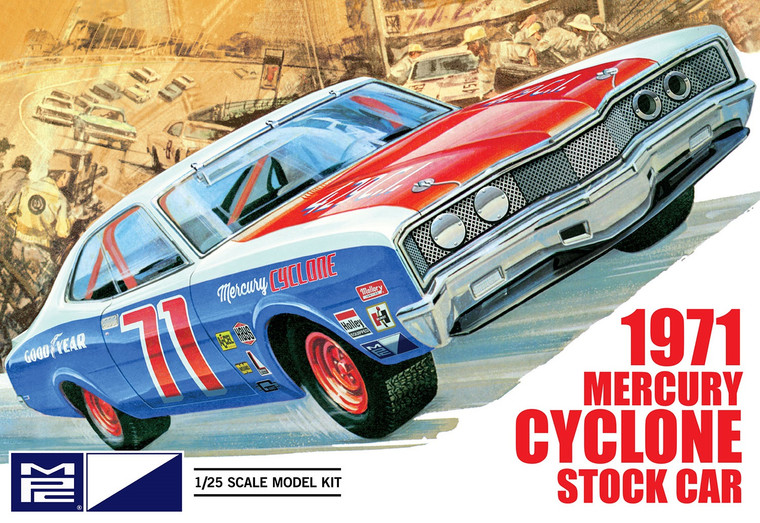 MPC Model Kits - 1971 Mercury Cyclone Stock Car 1:25 - 1023