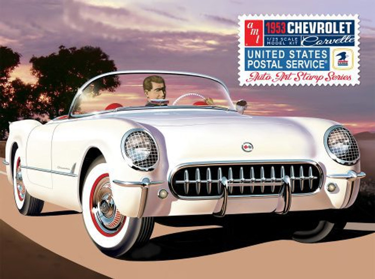 AMT-ERTL Models - 53 Chevy Corvette USPS Stamp Series 1:2 - 1244
