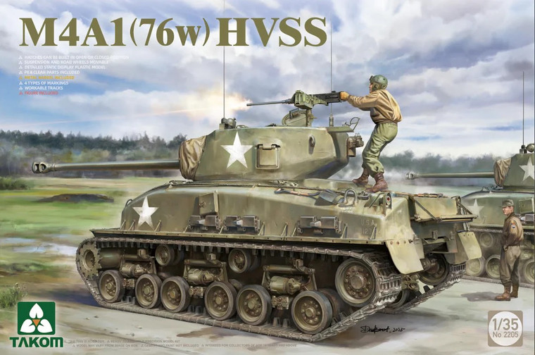 Takom Models - M4A1 Sherman 76W HVSS 1:35 - 2205