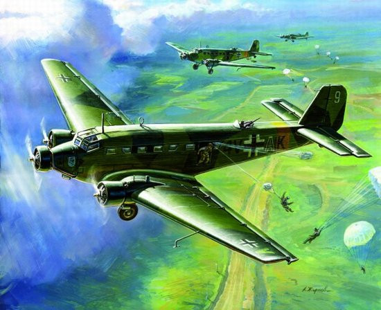 Zvezda Model Kits - Junkers Ju-52 Transport 1:200 - 6139