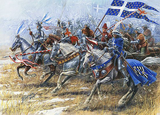 Zvezda Model Kits - French Knights Xv A.D. 1:72 - 8036