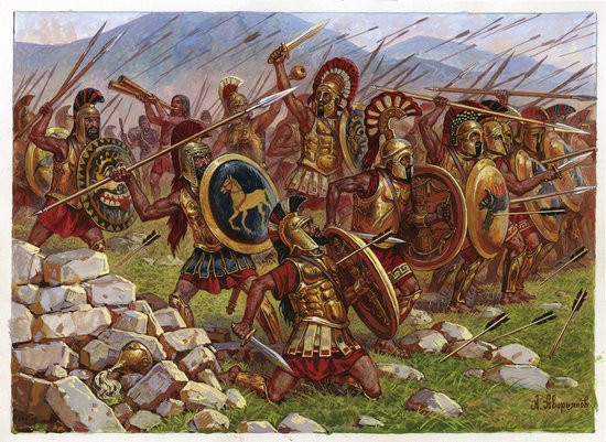 Zvezda Model Kits - Spartans,The Greek Warrior :72 - 8068