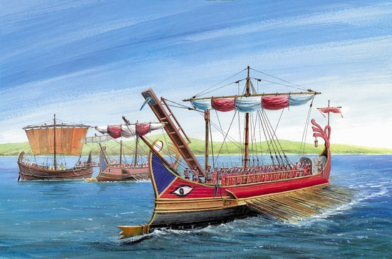 Zvezda Model Kits - Roman Trireme Ship 1:72 - 8515