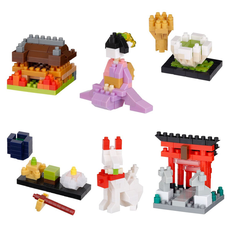 Nanoblock - Japan Assortment #3'Culture Series Bx-6 - 23564