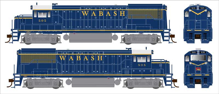 Bowser - HO U25b Wabash PH IIa 509 w/dcc - 25180