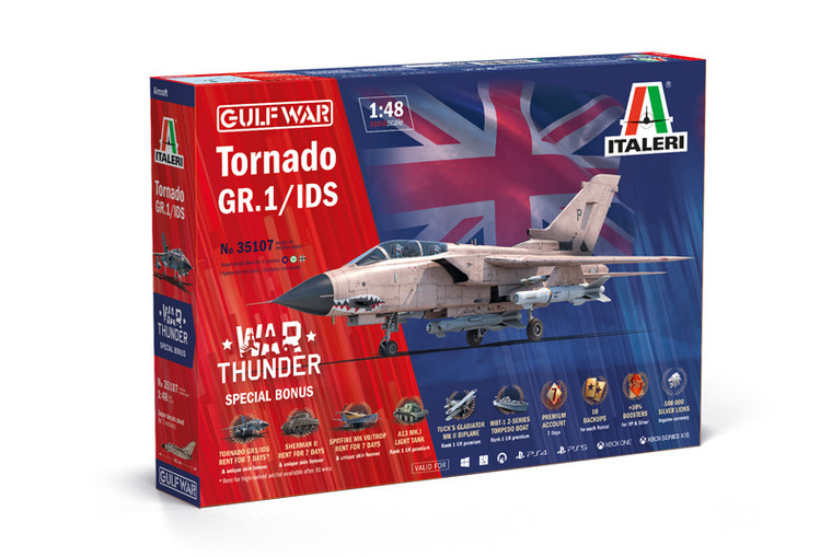Italeri Model Kits - War Thunder Tornado GR.1 IDS Gulf 1:48 - 35107