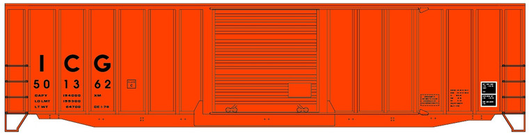 Accurail - HO 50' Exterior Post Steel Boxcar IC - 81882