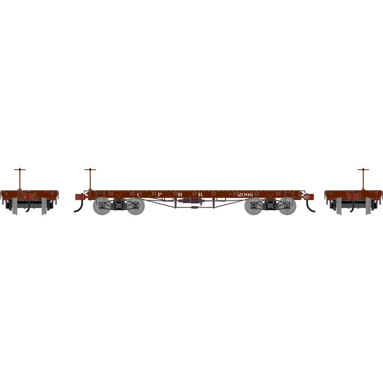 Athearn - HO ATH 36' Flat Car, CPRR #166 - -3102