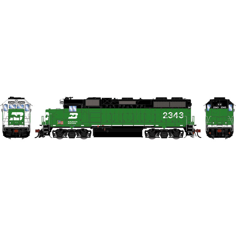 Athearn - HO GEN GP38-2 Locomotive, BN #2343 - G-2639