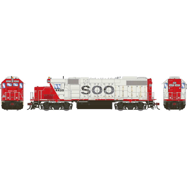 Athearn - HO GEN GP38-2 Locomotive, Primed For Grime SOO #4425 - G-2646