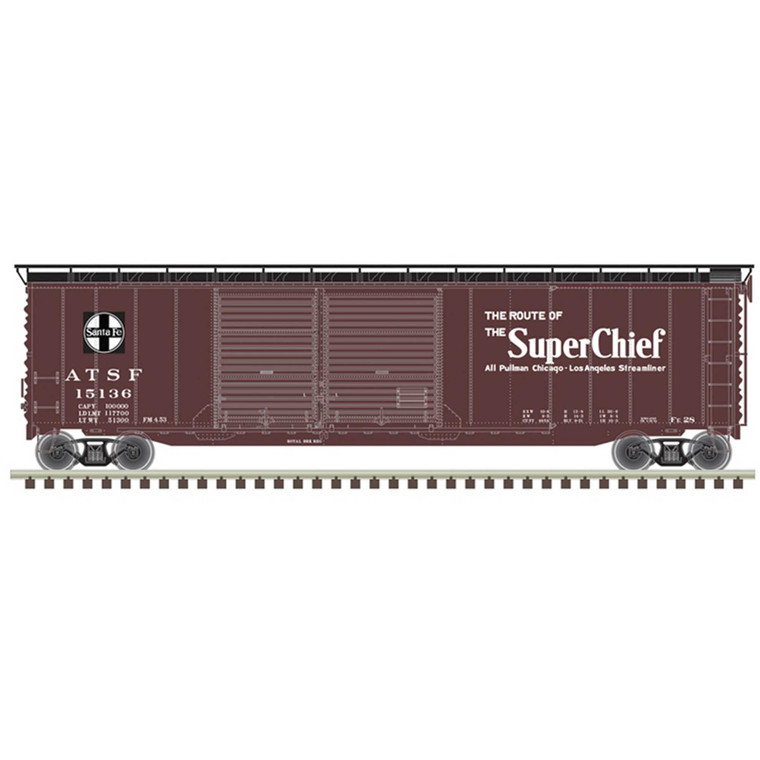 Atlas Model Railroad - HO 50' Postwar Box Car Santa Fe Super Chief15136 - 20006593