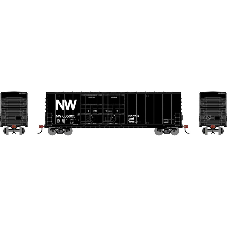 Roundhouse - HO RND 50' High-Cube Smooth Side Box Car, NW #605005 - -3571