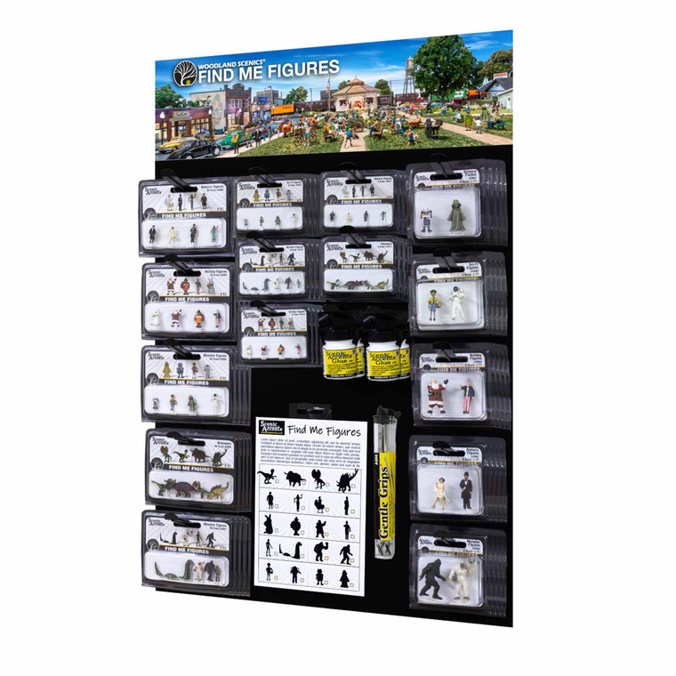 Woodland Scenics - Find Me Figures Merchandiser w/Free Goods - UA2849