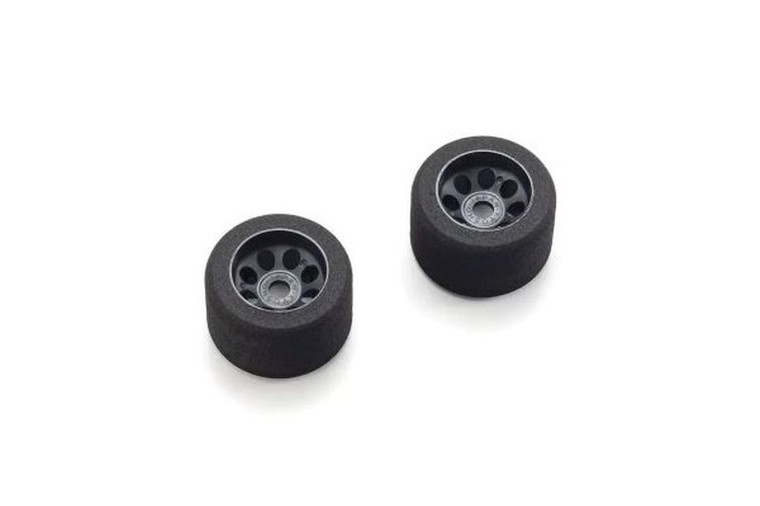 Kyosho - Pre-Shaped Rear Tire L 25 Deg (2pcs/Black/FANTOM EP) - EFTH005BK