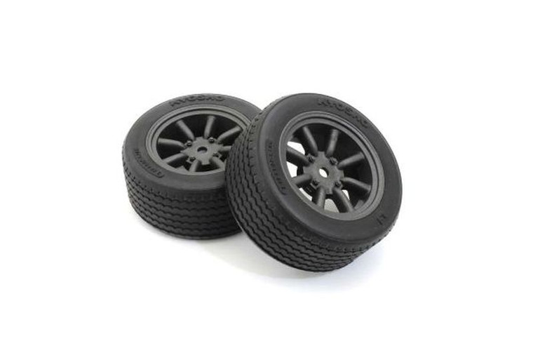 Kyosho - Glued TC Tire FZ02 (M/8Swatanabe Wheel/BL/2p) - FATH706BKM