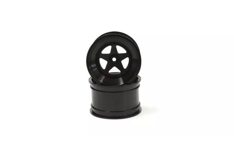 Kyosho - 2.2" Rear Wheel (2p/Black/Turbo Scorpion) - SCH006BKB