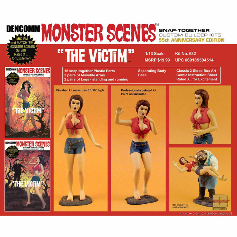 Atlantis - 1:13 Monster Scenes Series 2 - The Victim - 55th Anniversary Limited Edition - D632