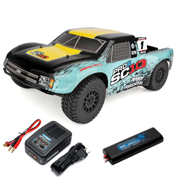 Team Associated - Pro2 SC10 RTR LiPo Combo - 70020C