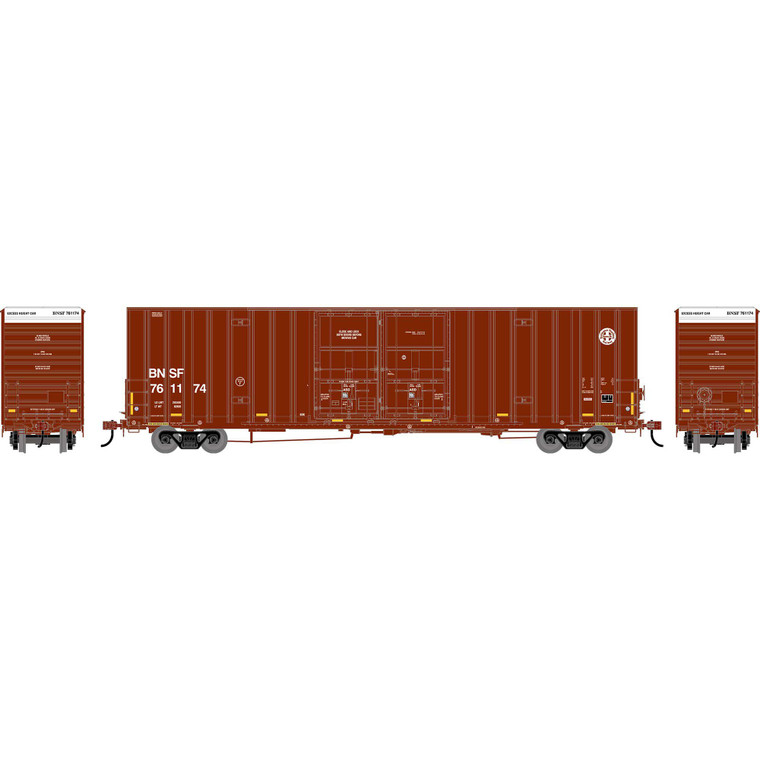 Athearn - HO ATH 60' Gunderson High-Cube Double Door Box Car, BNSF #761174 - -3199