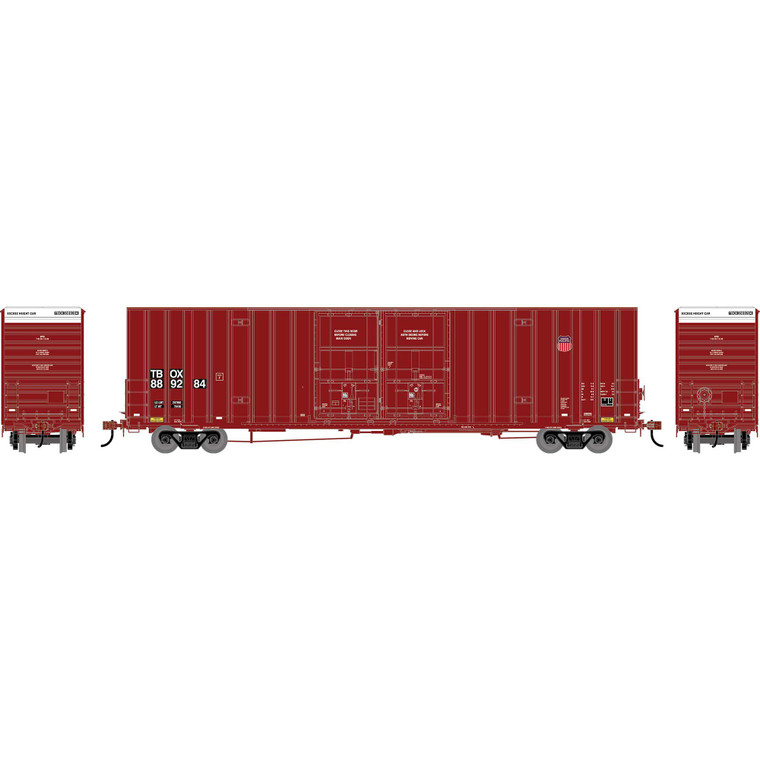 Athearn - HO ATH 60' Gunderson High-Cube Double Door Box Car, TBOX #889284 - -3204