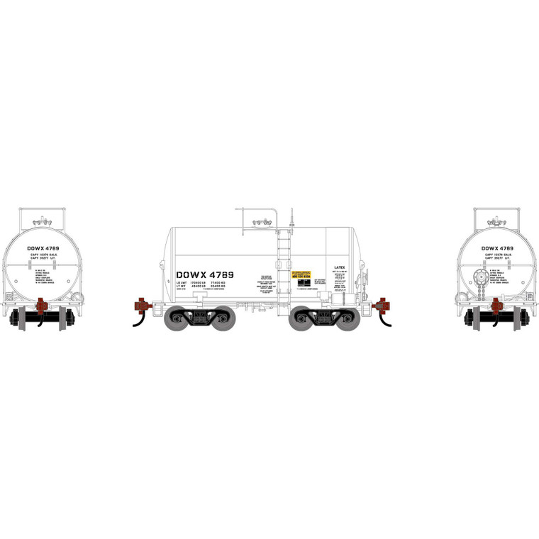 Athearn - HO ATH 30' NACC 8K Tank Car, DOWX #4789 - -3231