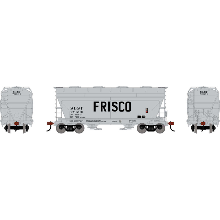 Athearn - HO ATH ACF 2970 Covered Hopper, SLSF #78690 - -3304