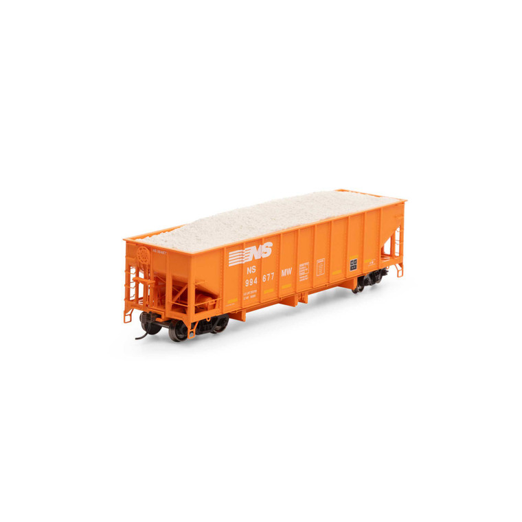 Athearn - HO 40' Ribbed 3-Bay Ballast Hopper, NS #994677 - 7639