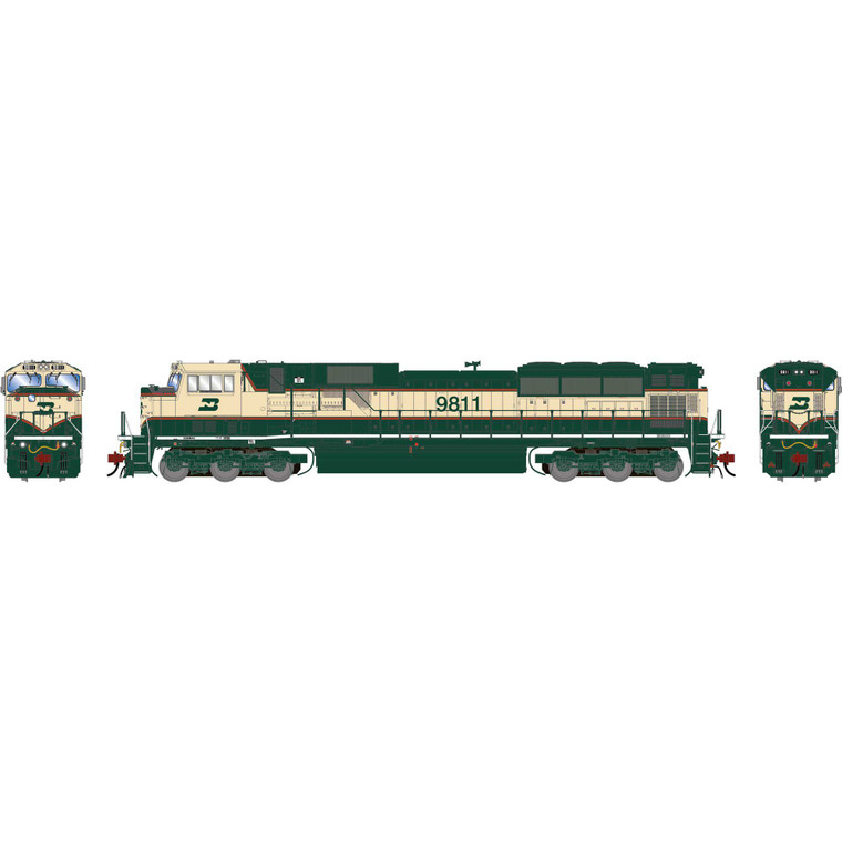 Athearn - HO GEN SD80MAC Locomotive, Legendary Liveries BN #9811 - G-2917