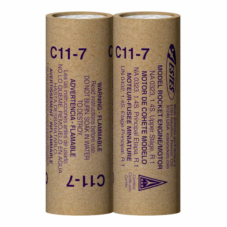 Estes Industries - C11-7 Standard Engine (2) - 1524