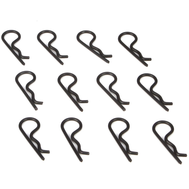 Losi - Body Clips, Black (12) - -3468