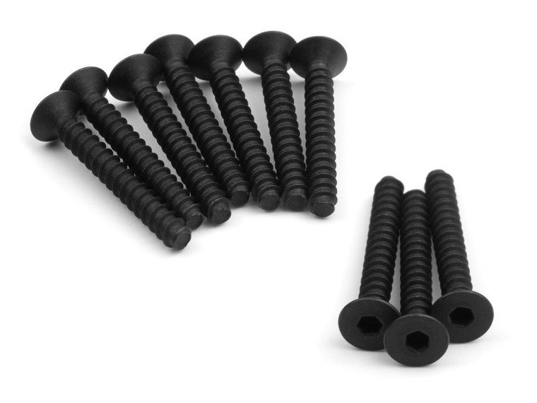 HPI Racing - TP. Flat Head Screw M4x30mm (Hex Socket/10pcs) - 160595