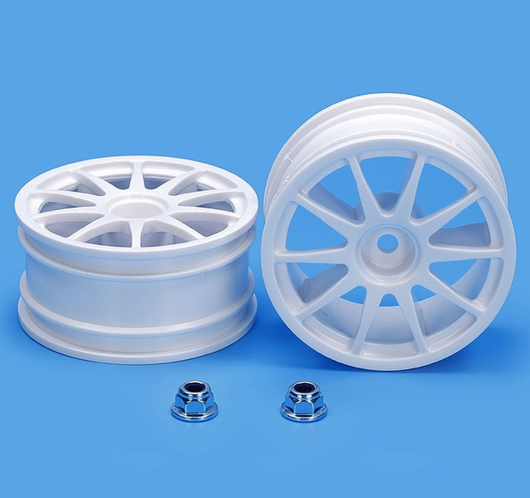 Tamiya - RC 10 Spoke One-Piece Wheels, (1 Pair) - 50732