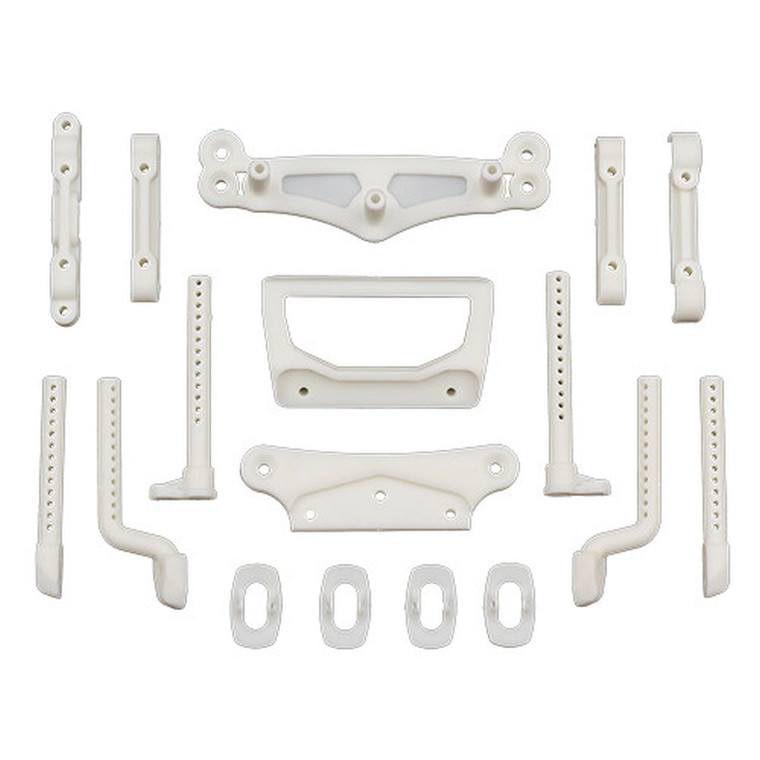 Team Associated - DC10 Arm Mounts, Body Mounts Bumper Mounts, Natural - 72295