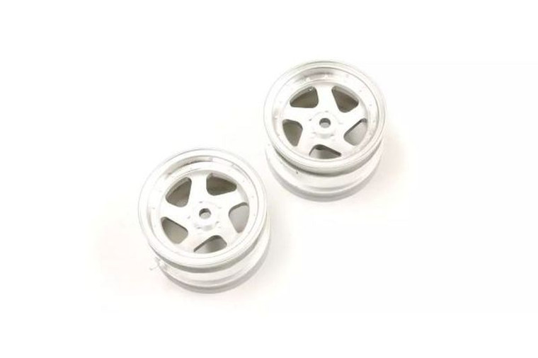 Kyosho - 5 Spoke Wheel 43mm (Satin Chrome / 2pcs / Optima) - OTH244SCC