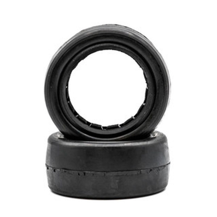 Raw Speed - Slick - 1/10 4WD Front Buggy Tires w/ Inserts 2.2" (1 Pair) - 100201CB