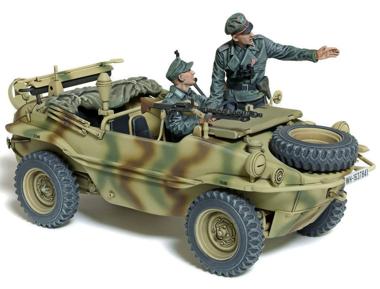 Tamiya - 1/35 Schwimmwagen Type 166, Wide Wheel Version Plastic - 35393