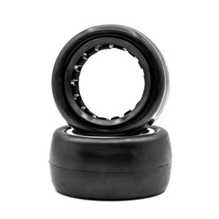Raw Speed - Low Pro -1/10 Scale Oval - Rear Buggy Tires w/ Inserts - 100316SSB