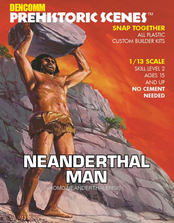 Atlantis Models - DENCOMM 1:13 Prehistoric Scene - Neanderthal Man - 55th - D729