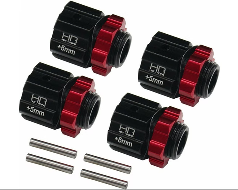 Hot Racing - Aluminum 17mm Hex Hubs 5mm Offset, Arrma 1/8 4x4 - AON117X5