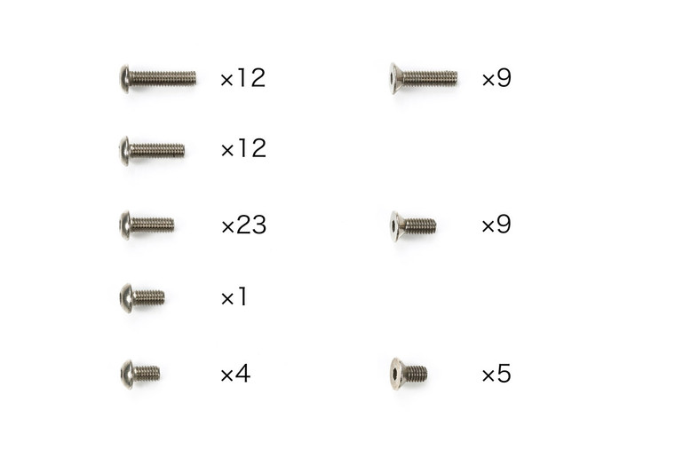 Tamiya - RC TC-01 Titanium Screw Set - 47449