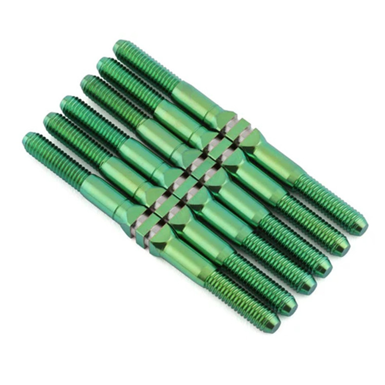 Whitz Racing Products - Team Associated B7.1 HyperMax Titanium Turnbuckle, Green - -AEB71-HM4